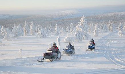 Saariselka Kennismaking met de Sneeuwscooter 