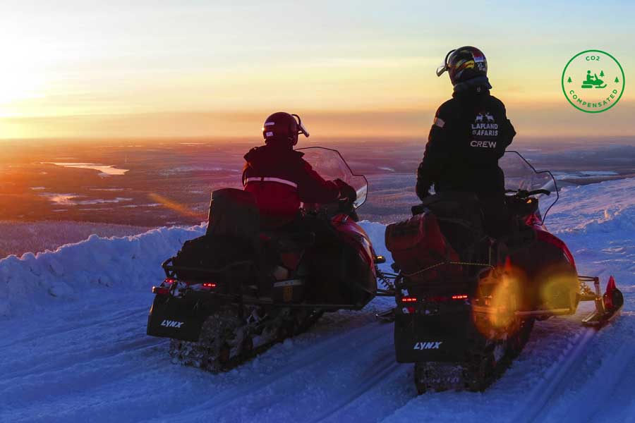Landschapssafari per sneeuwscooter Saariselka