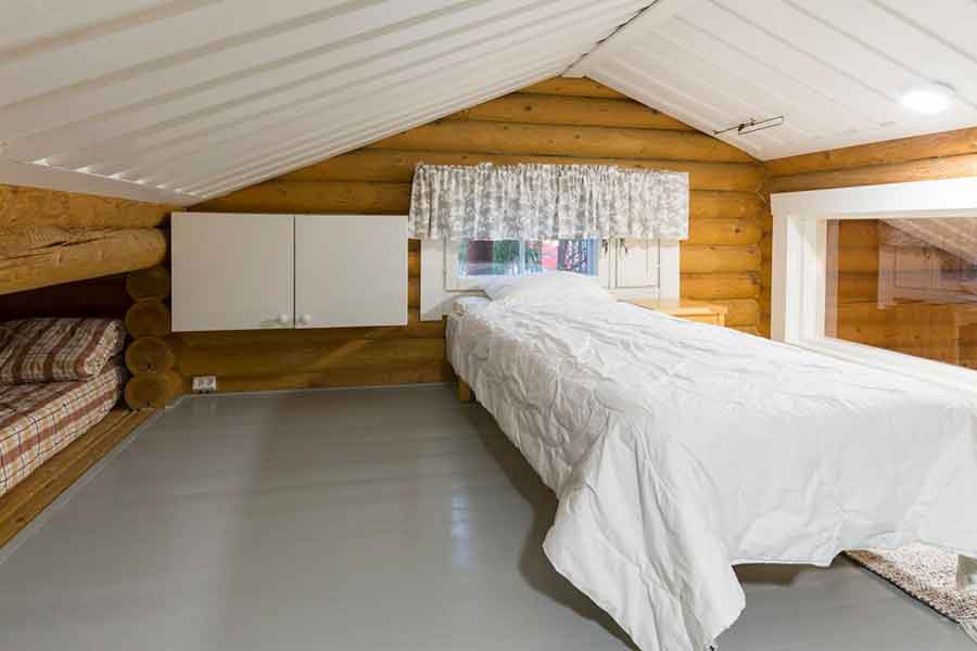 Bed en matras op loft