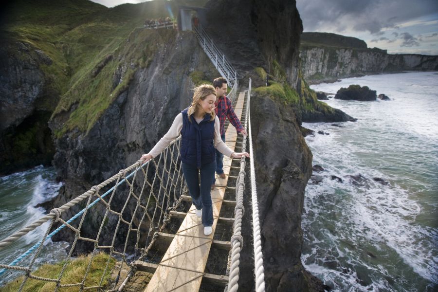 Carrick-a-Rede touwbrug autorondreis Donegal hotels