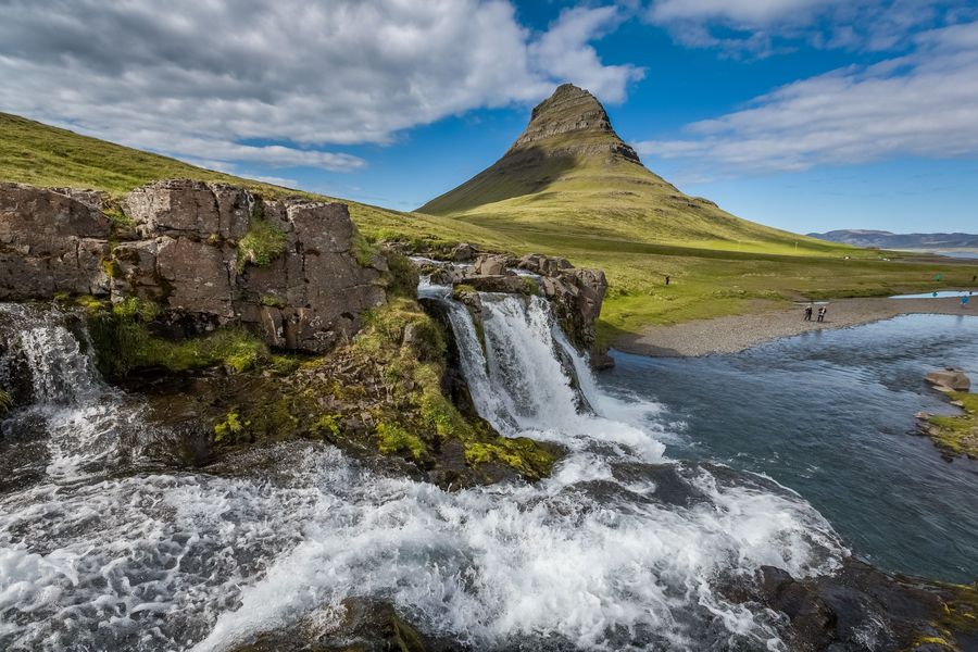 Kirkjufell, busrondreis IJsland