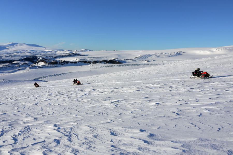 Sneeuwscootertocht Myrdalsjokull Gletsjer