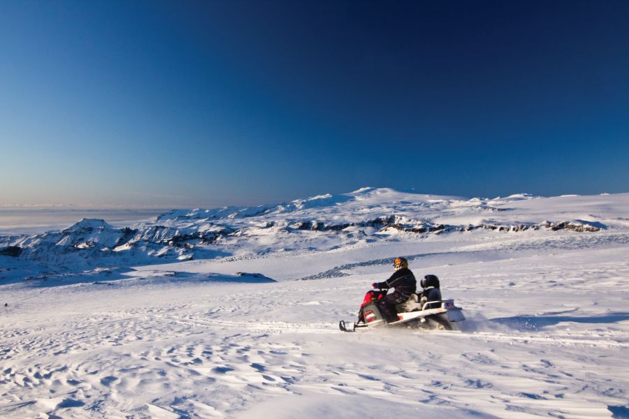 Sneeuwscootertocht Myrdalsjokull Gletsjer