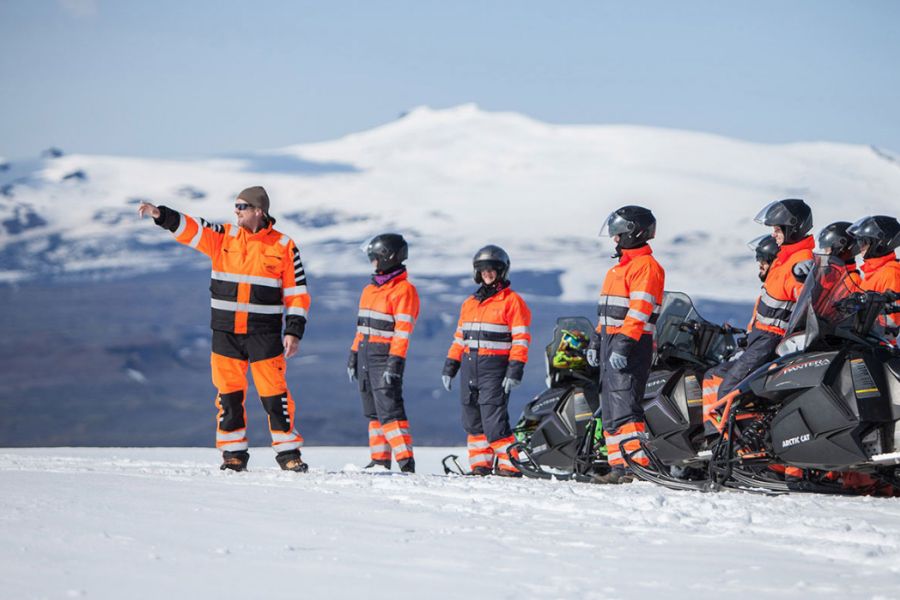 Sneeuwscootertocht Myrdalsjokull Gletsjer