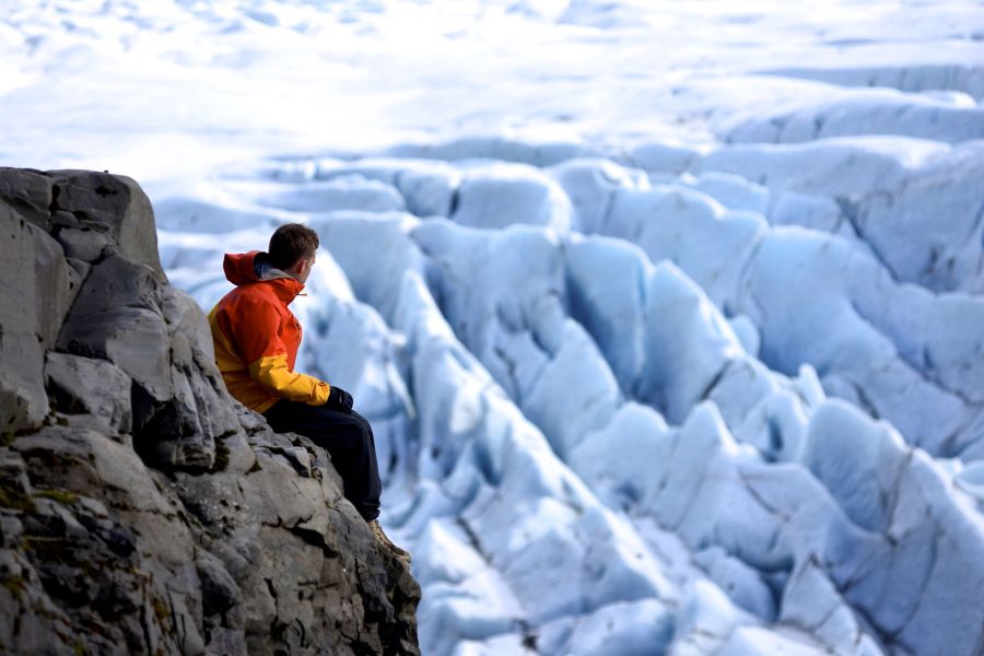 Svinafellsjokull gletsjer IJsland