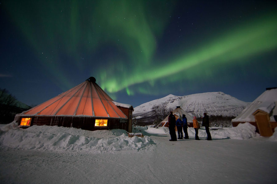 Tromsø Noorderlicht bij Camp Tamok