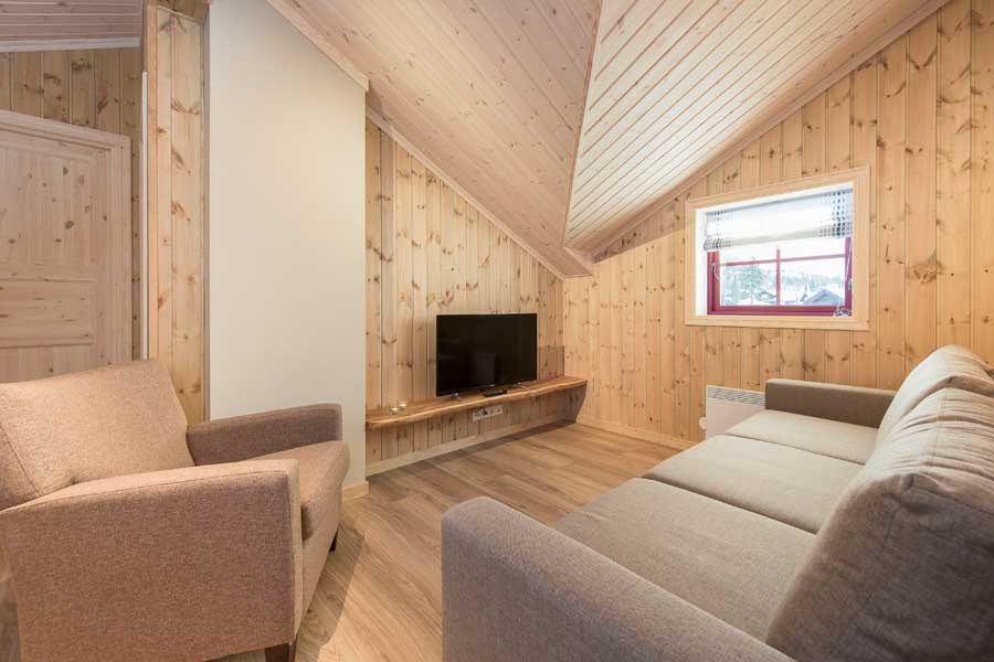 Zithoek op de bovenverdieping van Rugdetunet appartementen
