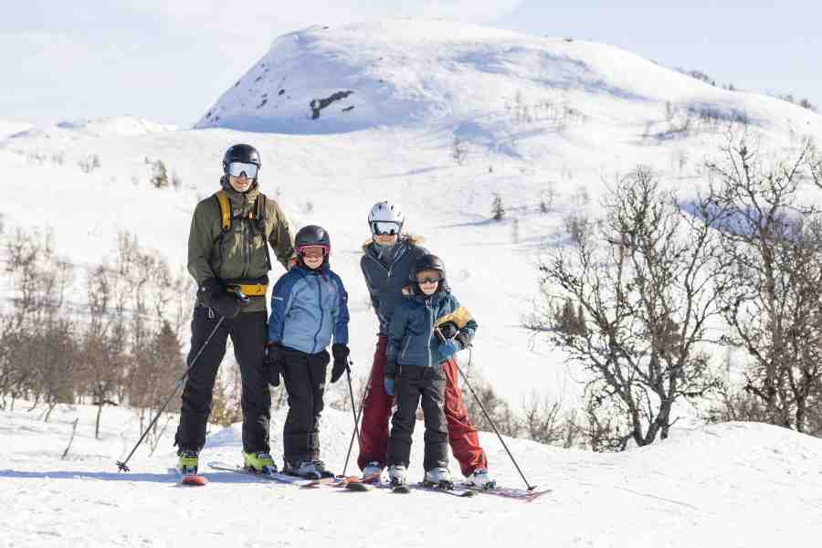 Familie op de piste van Rauland