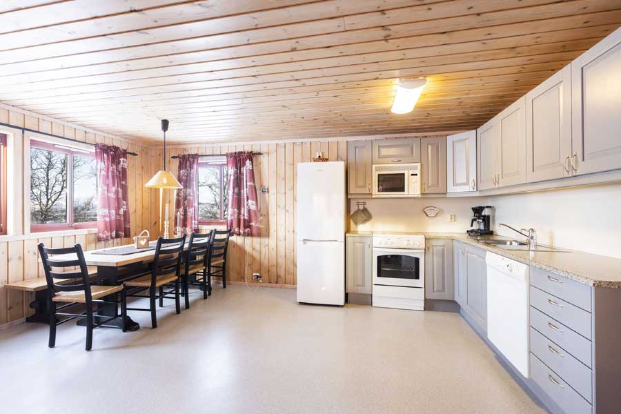 Keuken en eethoek Fjellsyn chalets