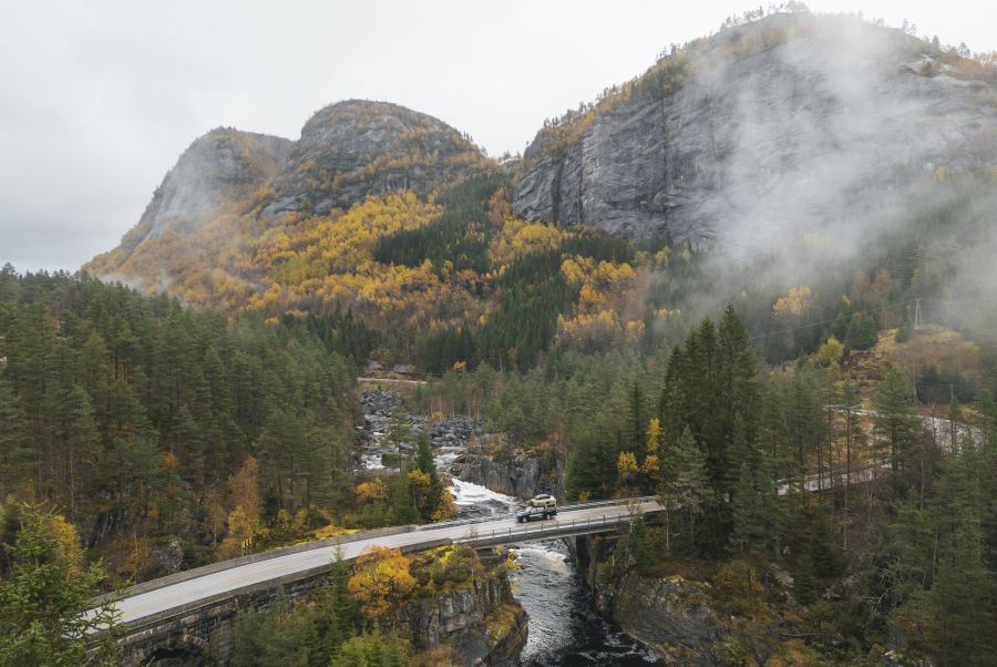 Herfstarrangement naar de fjorden
